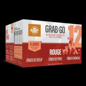 Big Country Raw  Grab N Go Mini Deals Chien Forfait Viande Rouge (BD, LD, PKD)