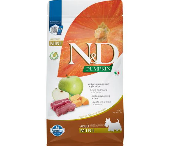 Farmina N&D Citrouille Sans Grains Chien Cerf & Pomme Mini – Image 2
