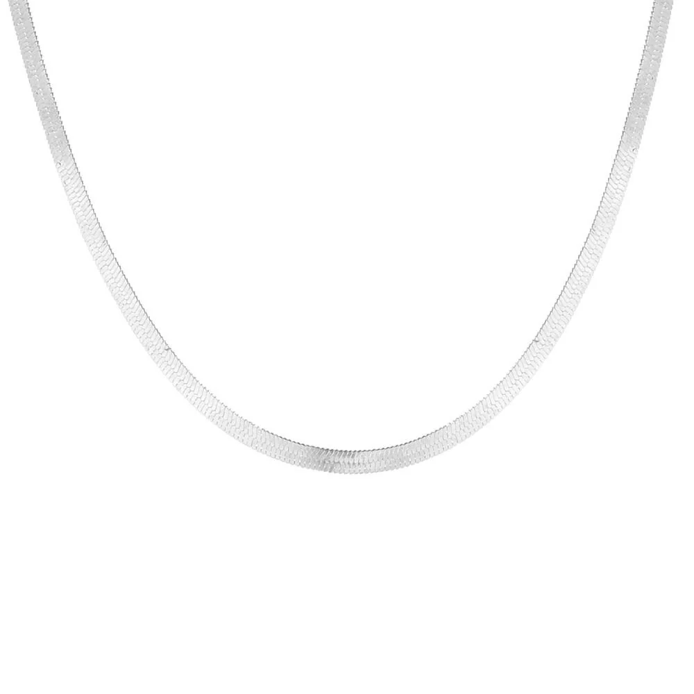Collier Maille Serpent Plat